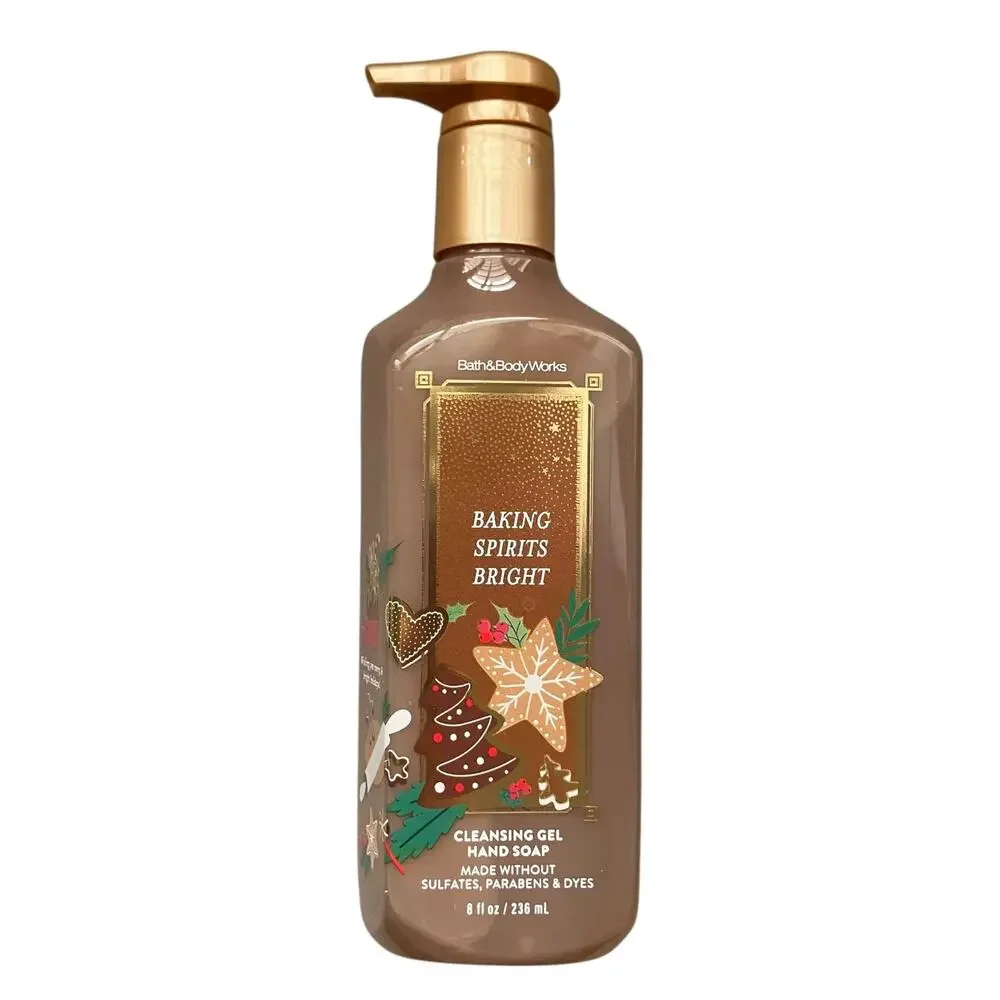 Bath & Body Works Baking Spirits Bright Gel Hand Soap 8 oz Holiday Bakery Scent